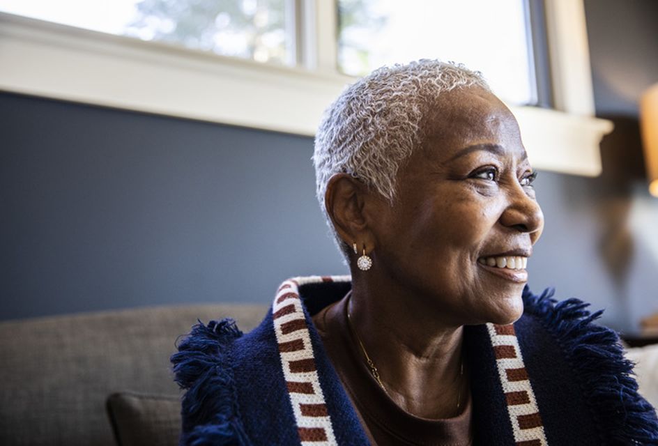 Older woman smiling - RSPH fellow